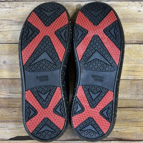 WB Moccasin Boots Size Mens 6 Womens 7  True Black Lees Style 100% Leather Suede - Picture 7 of 16